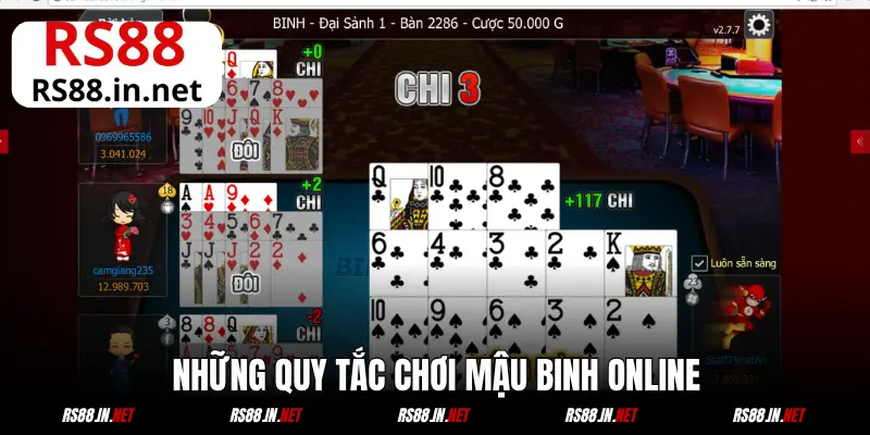 Các quy định của Mậu Binh online mới nhất